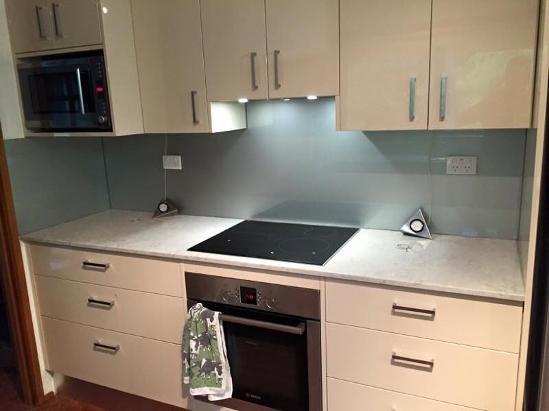 Gray Painted Splashback on Modern Kitchen — Splashbacks in Cessnock, NSW