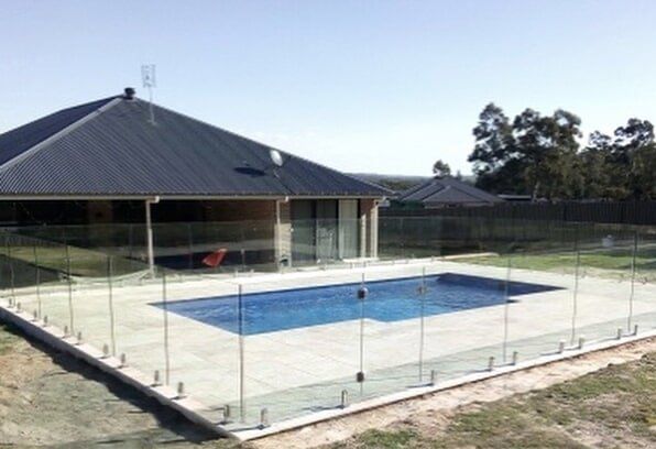 Clear Glass Pool Fence — Splashbacks in Cessnock, NSW