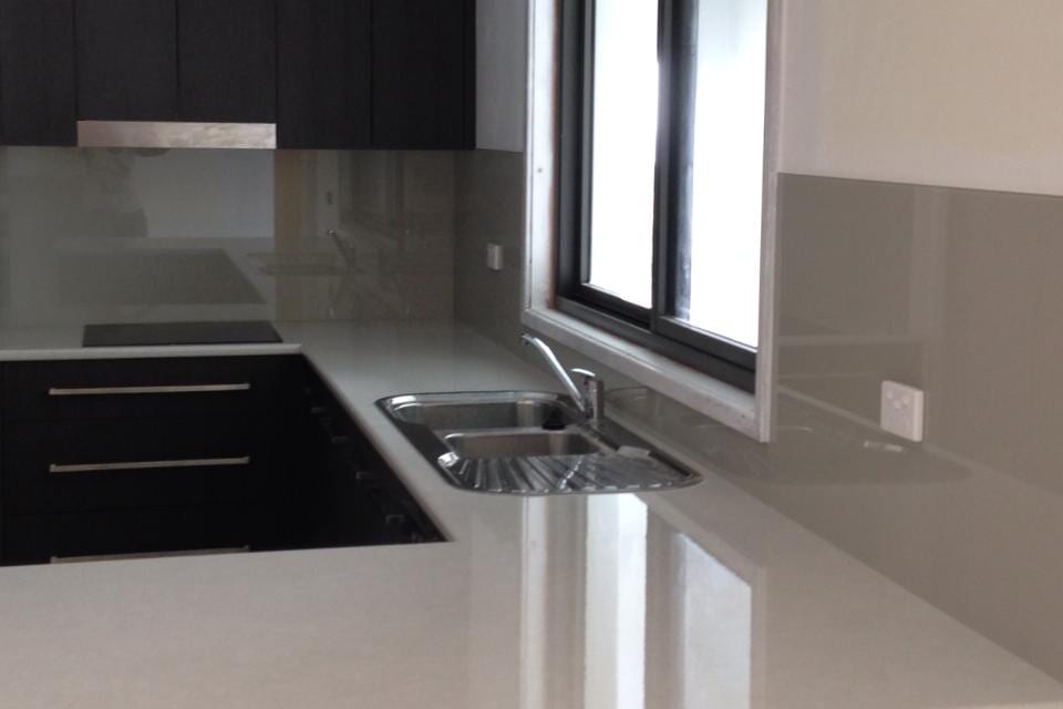 Gray Painted Splashback — Splashbacks in Cessnock, NSW