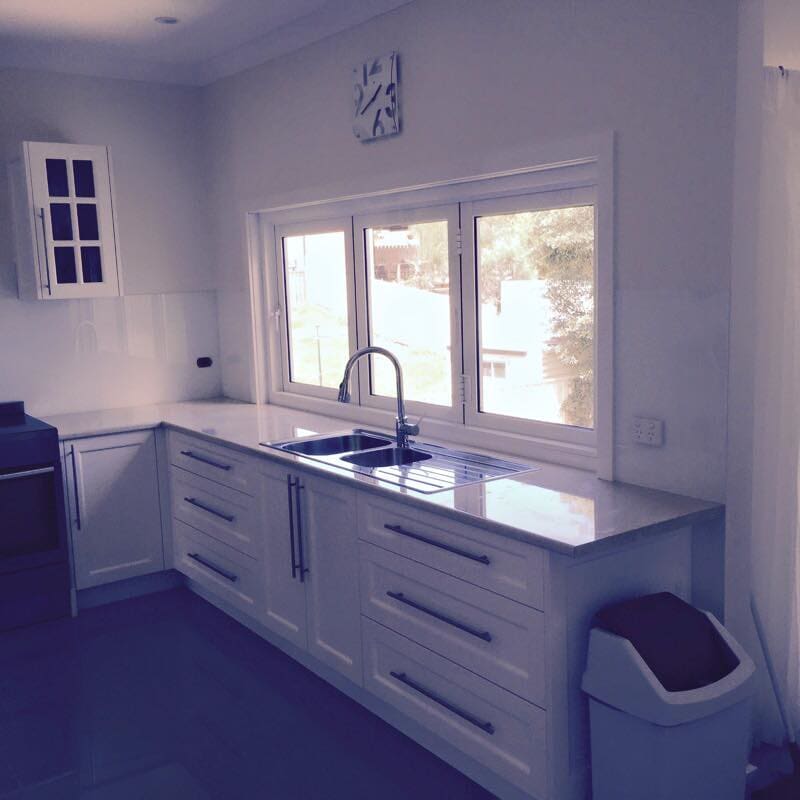 Kitchen with Window Splashback — Splashbacks in Cessnock, NSW