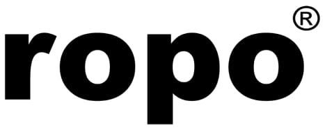 Um logotipo preto e branco para corda em um fundo branco.