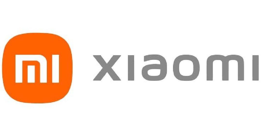 Um logotipo da Xiaomi é mostrado em um fundo branco.