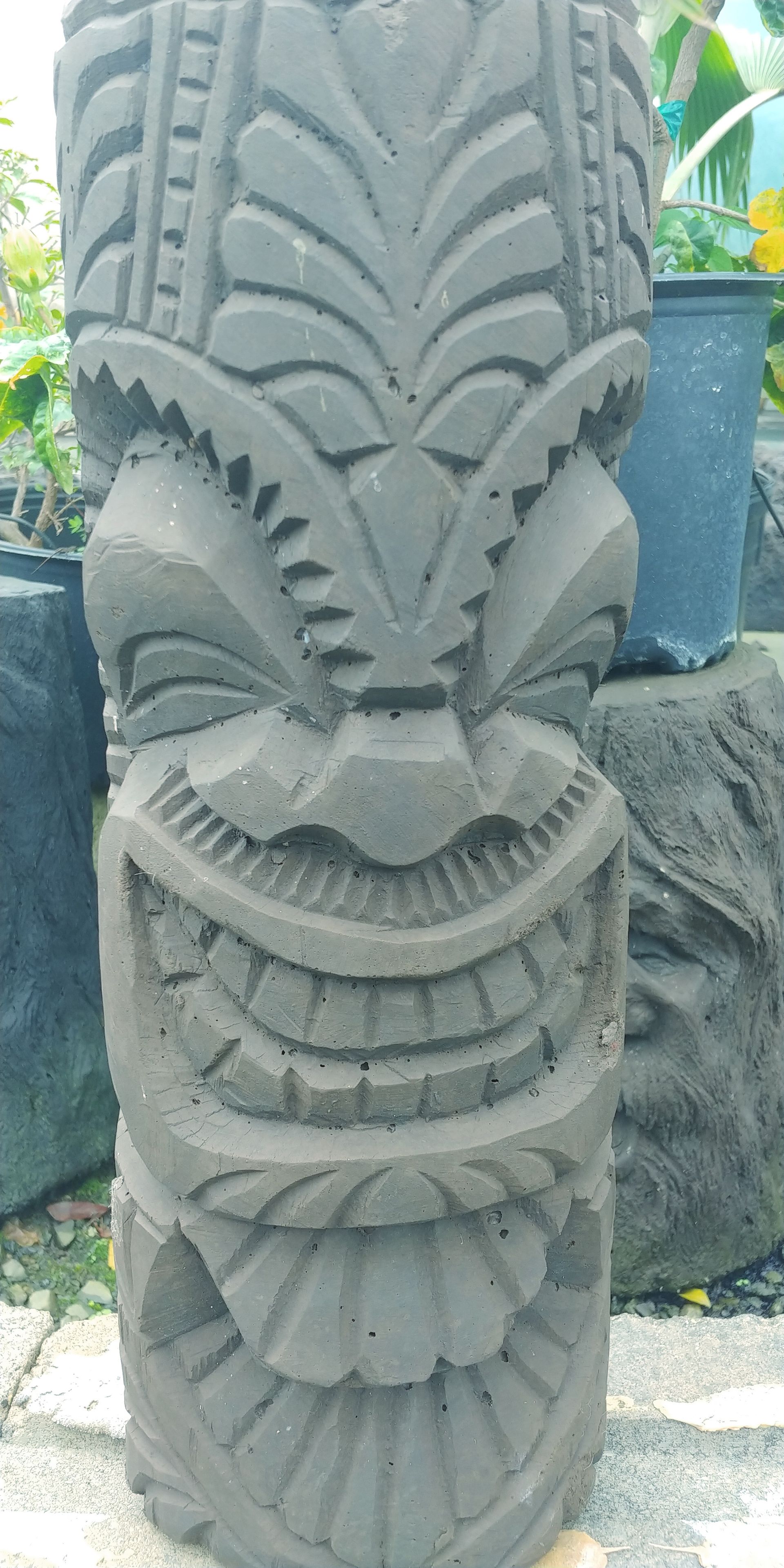 Polynesian Statues 1 — Waimanalo, HI — Big Rock Garden