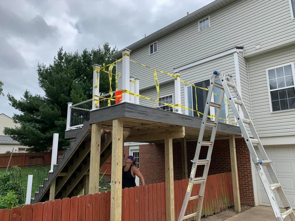 Before Deck Repair And Renovation — Greensburg, PA — Pevarnik Construction