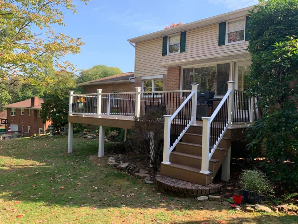 Finished Porch Deck — Greensburg, PA — Pevarnik Construction