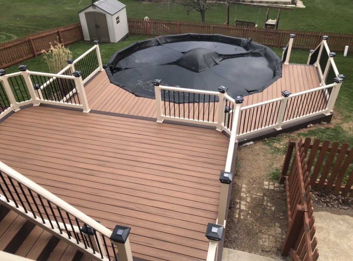 Pool Trex Deck After — Greensburg, PA — Pevarnik Construction