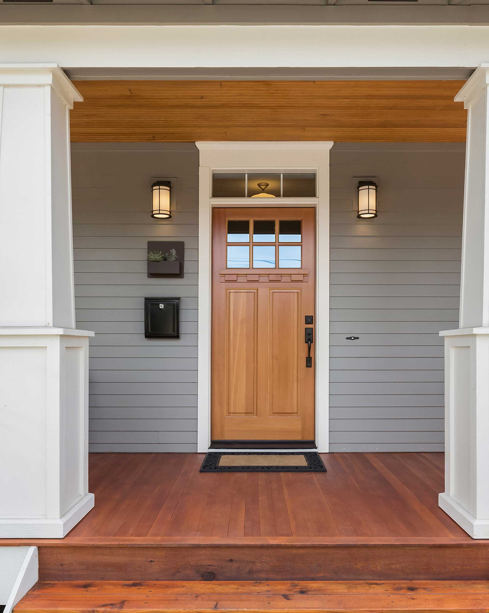 Wooden Fiberglass Door — Powells Point, NC — Coastal Roofing & Siding Inc