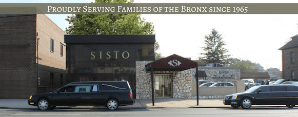 exterior sisto funeral home in the bronx