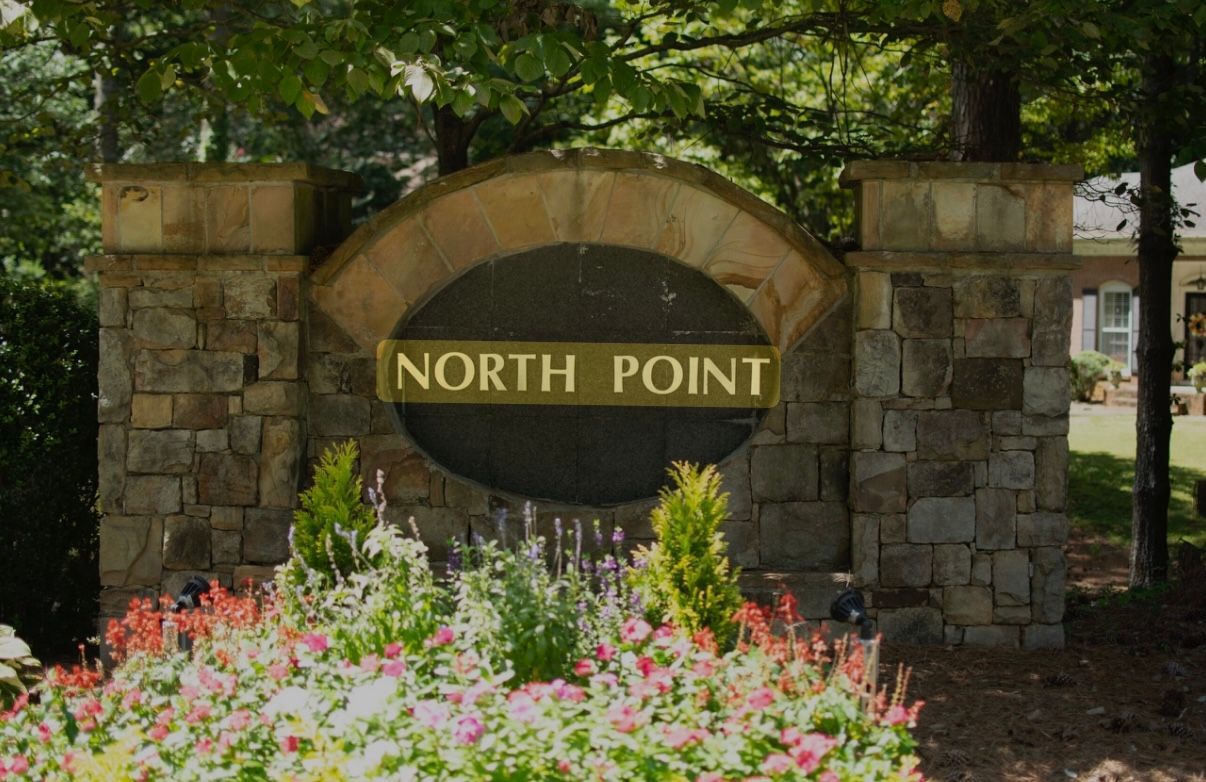 North Point Roswell Neighborhood sign