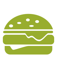 a green hamburger icon