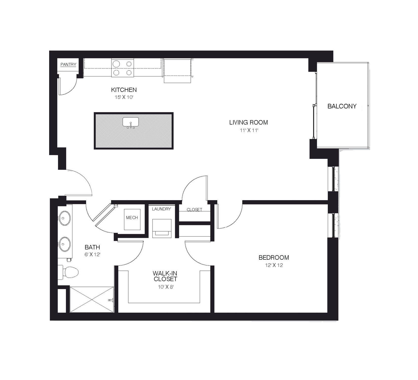 1 bedroom