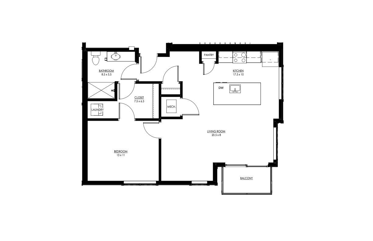 1 bedroom