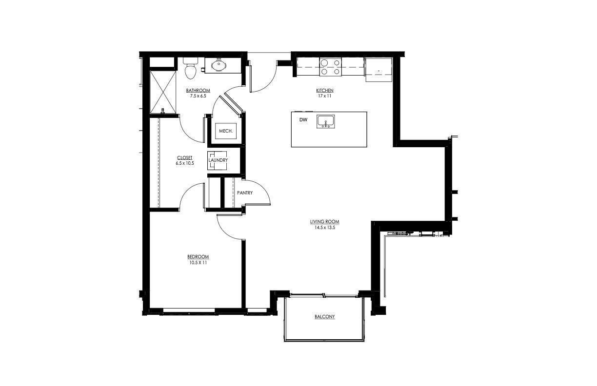 1 bedroom