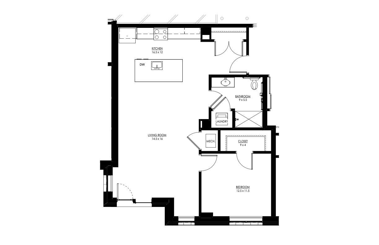 1 bedroom
