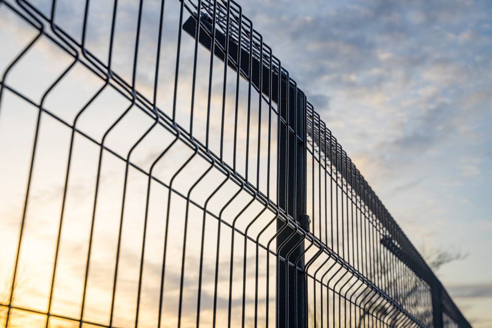 Wire Mesh Fence Against a Cloudy Sky — Keith Dellit Rural Fencing in Yandina Creek, QLD