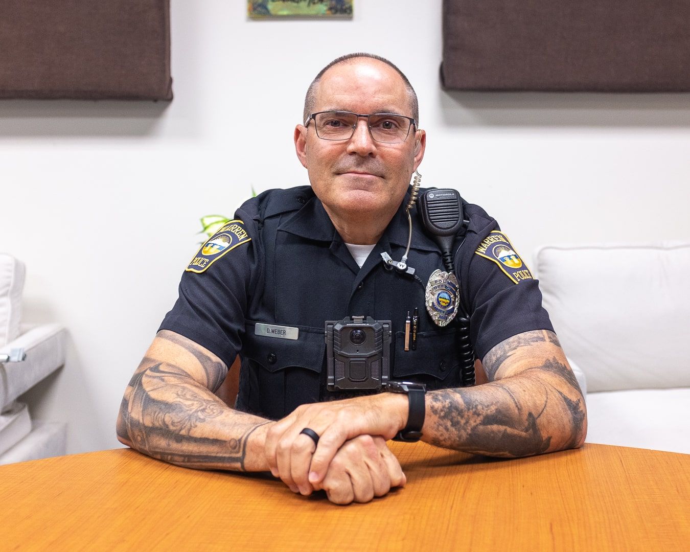 Ofc. David Weber participation in the Warren Police + Community Trust Campaign