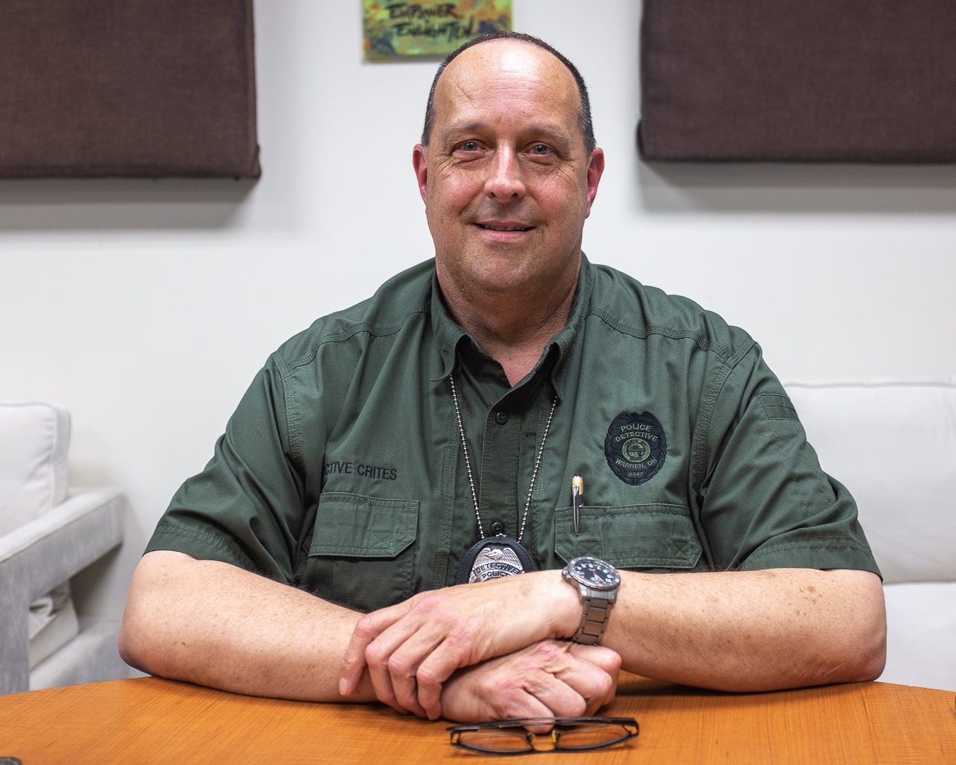 Det. Brian Crites participation in the Warren Police + Community Trust Campaign