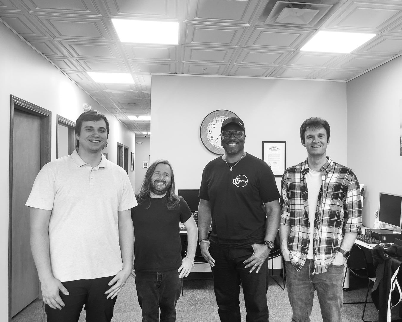 DeShawn Scott, CEO of The D5 Group, with the film team for the City of Warren Police + Community Trust Initiative campaign