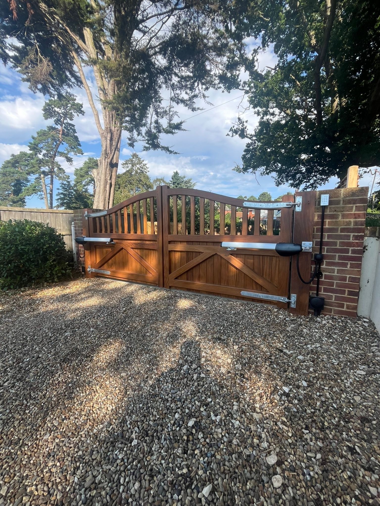 Aboveground Automated Driveway Gate