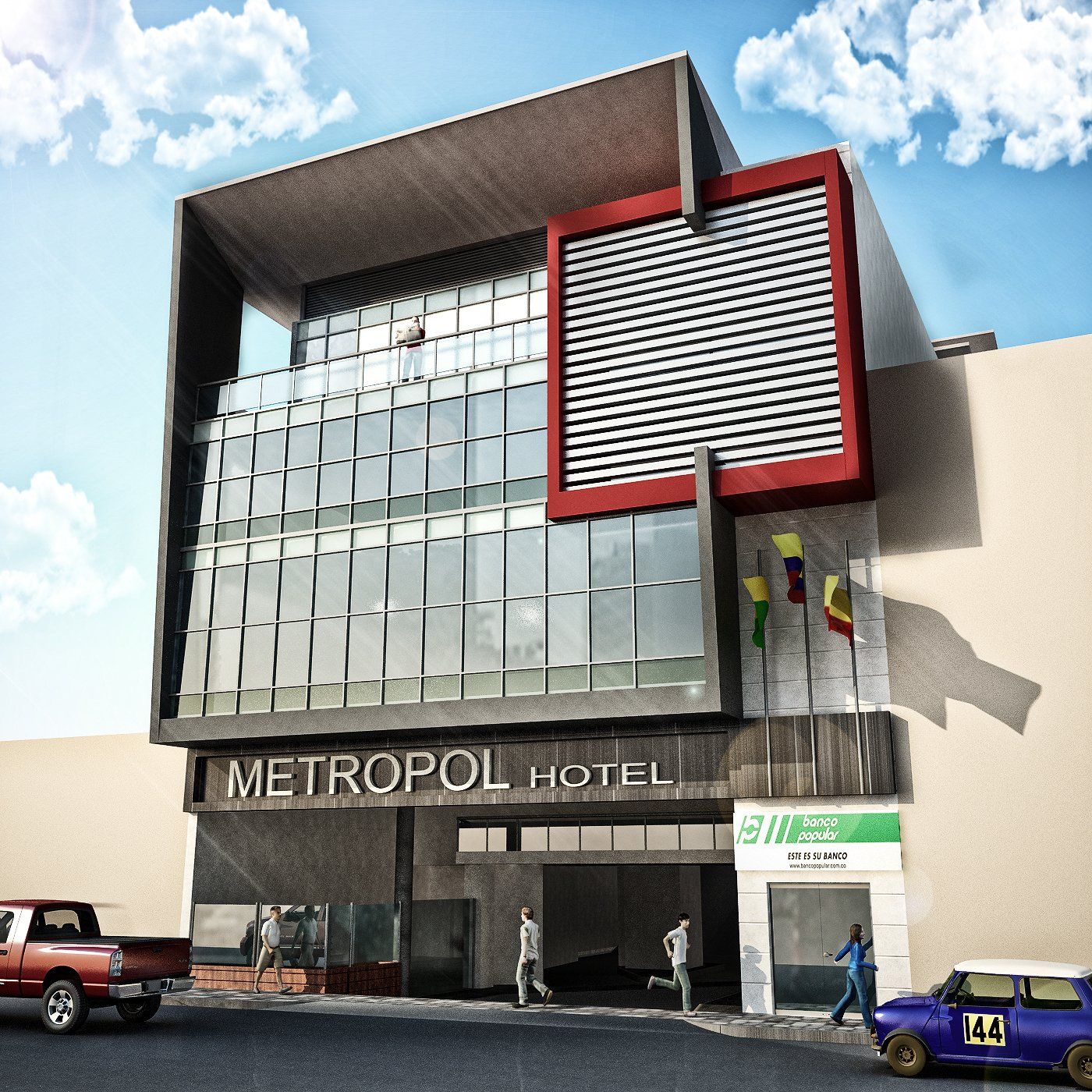 Una impresión artística del hotel metropol