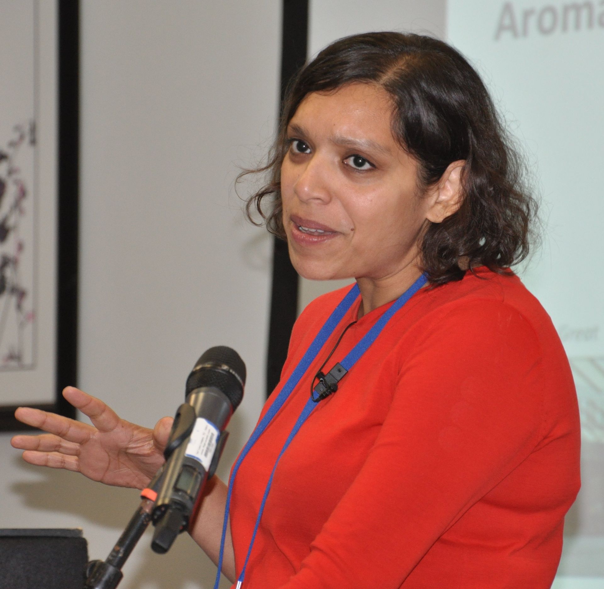 Prof. Manju Kurian, presenting at INDConf 2025