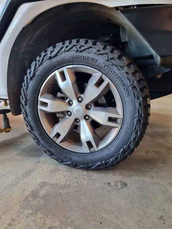 A Close Up of a Tire on a Car Wheel — Turbo's Tyres Pty Ltd In Humpty Doo, NT