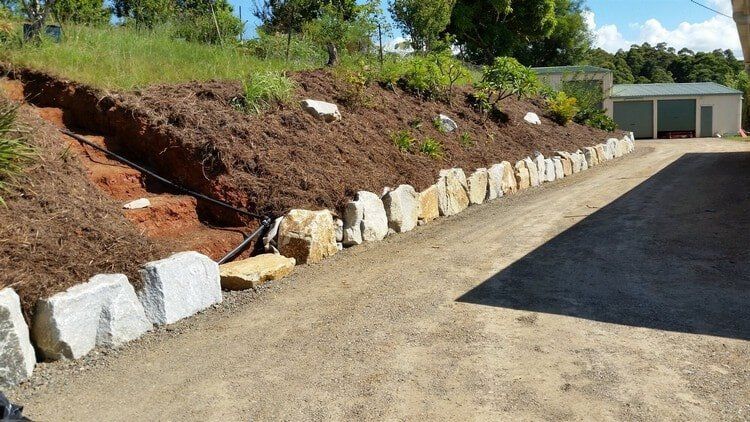 Earthmoving Beside Stair — Earthmoving Services in Eungai Creek, NSW