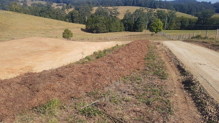 Land with Grass Excavating — Earthmoving Services  in Eungai Creek, NSW