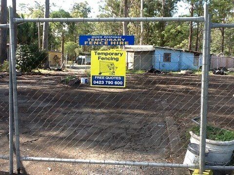 Temporary Fence Hire — Earthmoving Services  in Eungai Creek, NSW