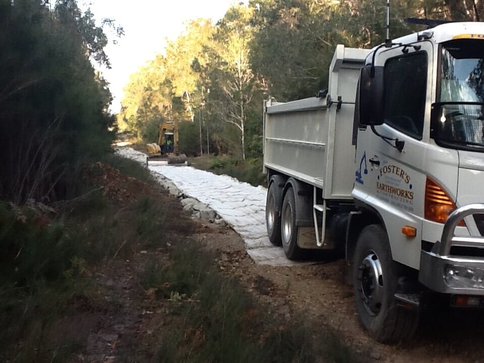 White Truck — Earthmoving Services  in Eungai Creek, NSW