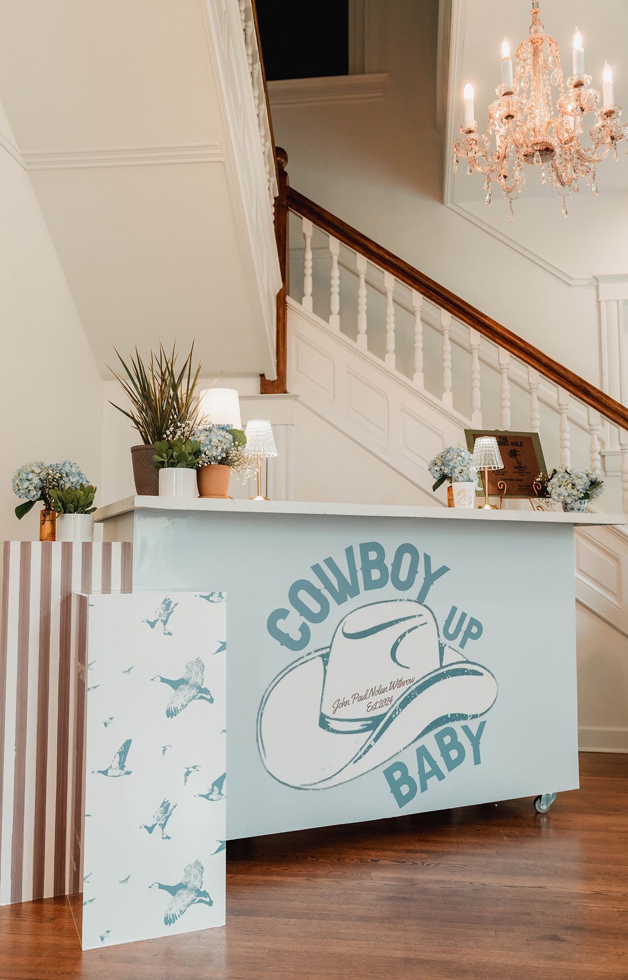 A cowboy themed baby celebration at the E.O. Manees House in N. Little Rock, AR