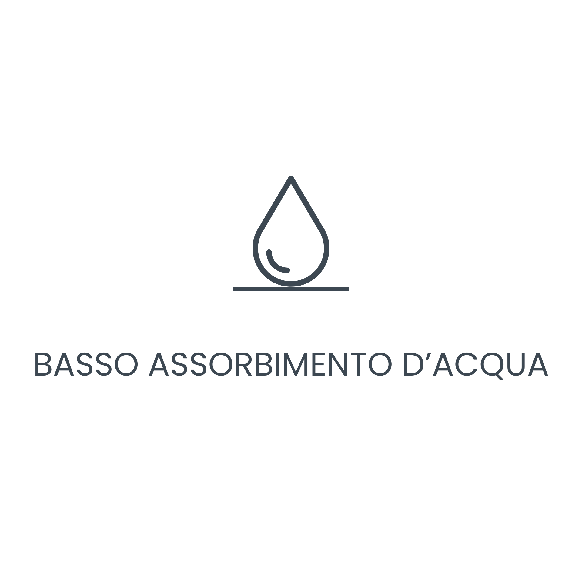 icona basso assorbimento d'acqua - international pietre