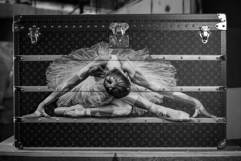 fabi tronolone, no evento exclusivo da Louis Vuitton