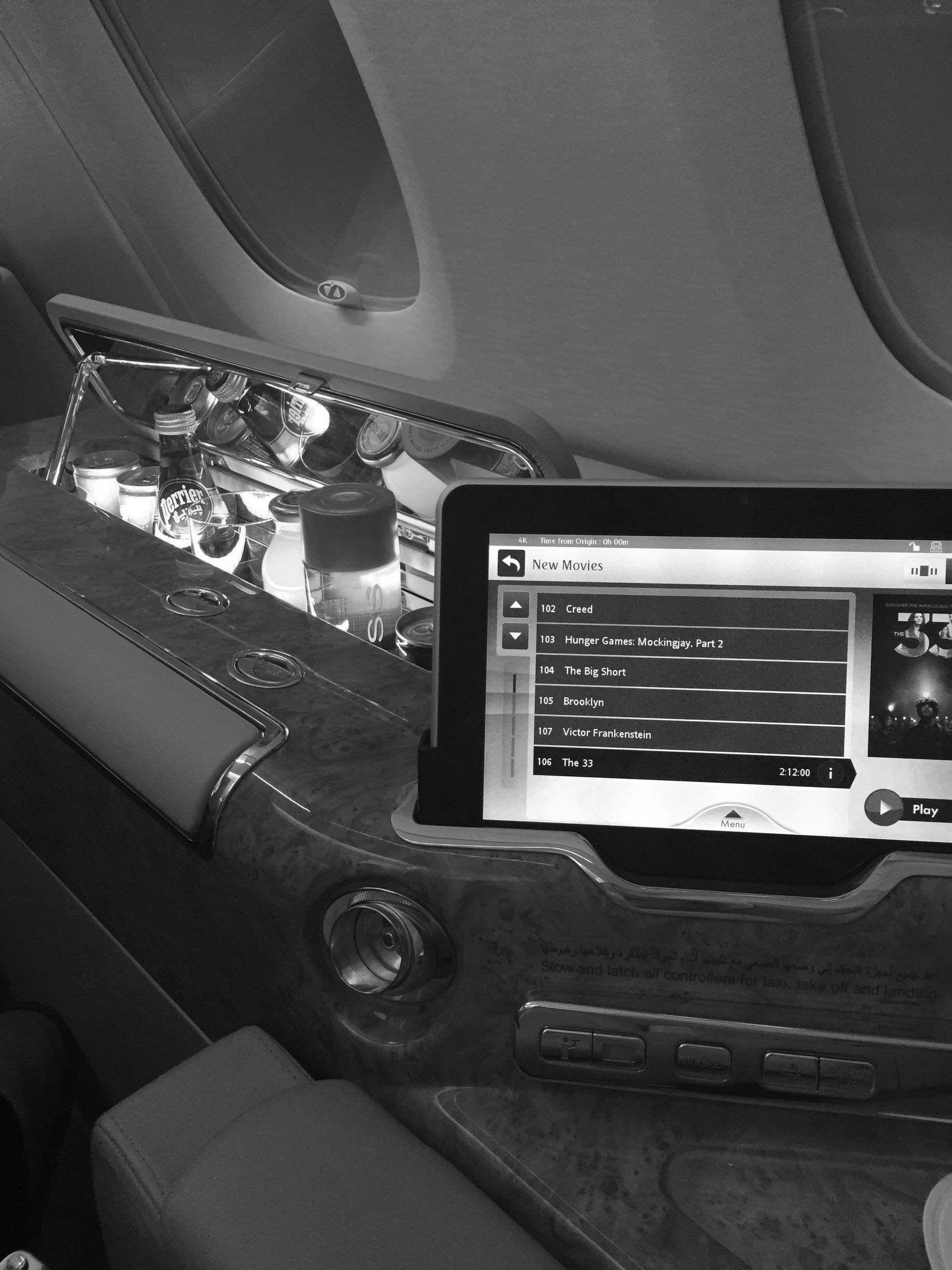 fabi tronolone, voando de emirates first class