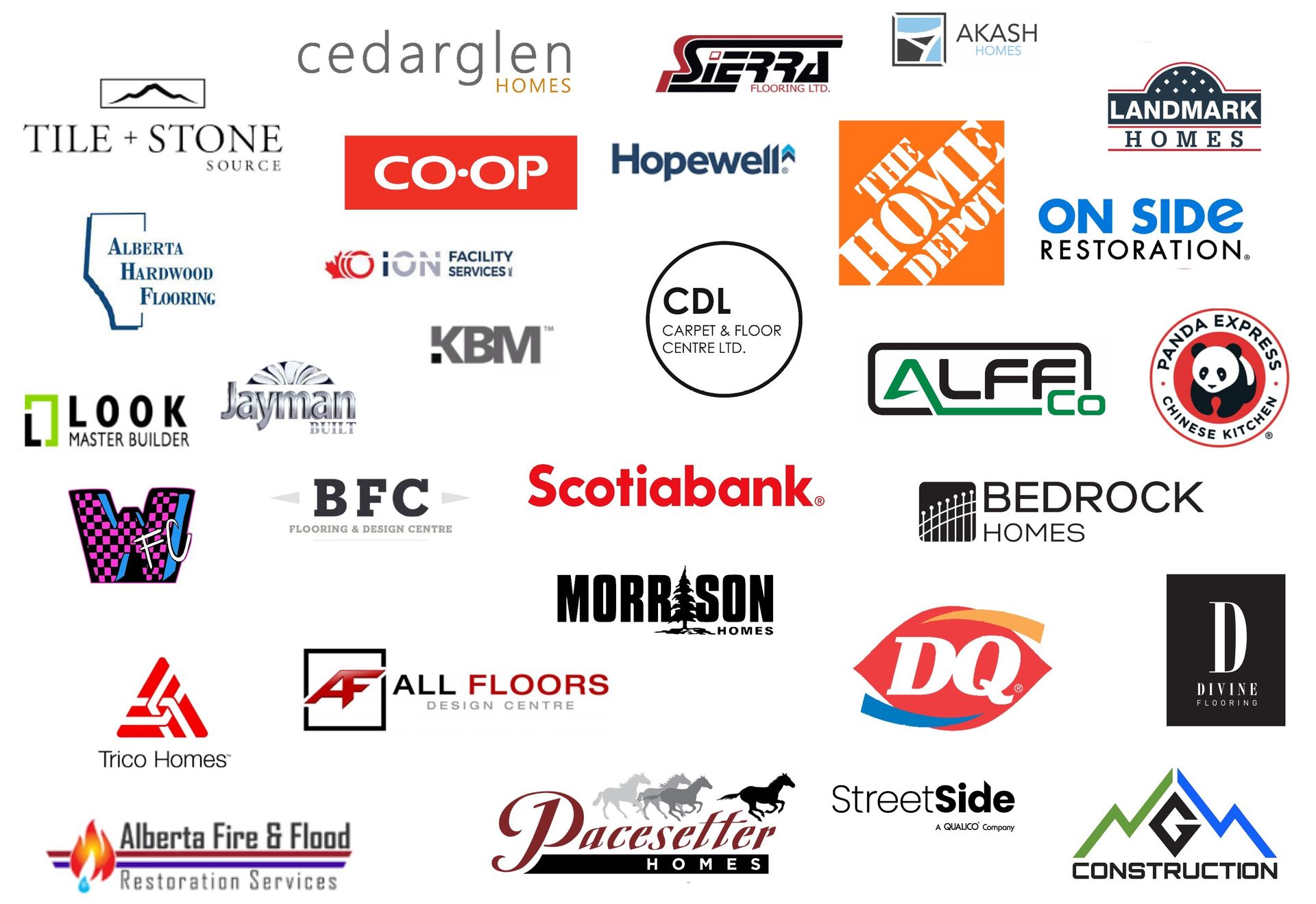 XMP Construction's partners or affiliations logos