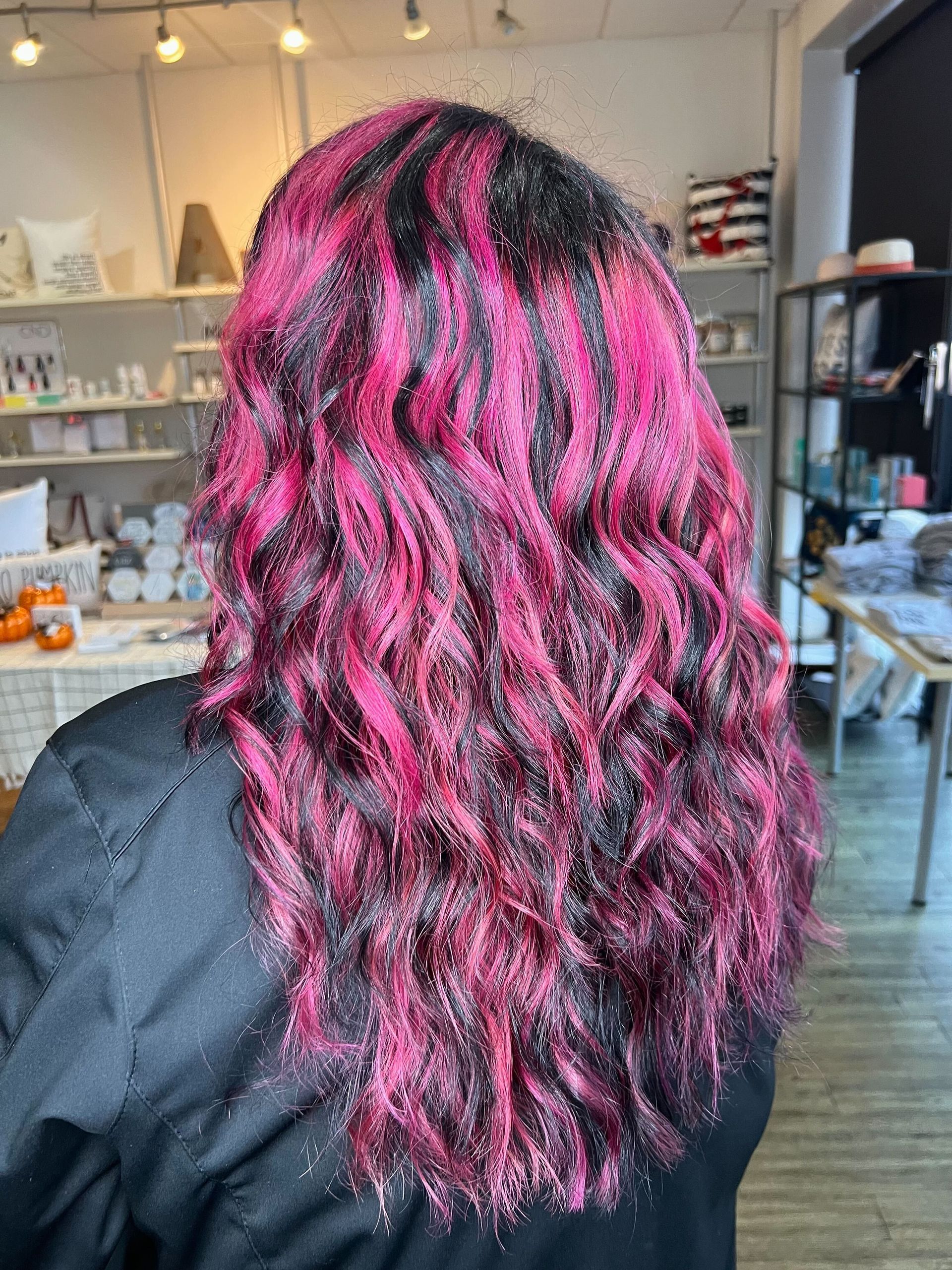 vivid red curly hair