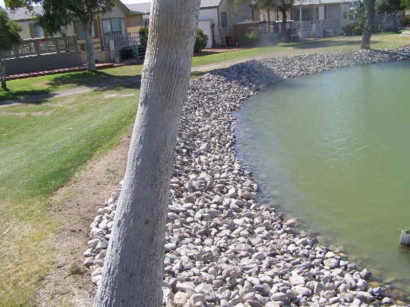 Lake with White Rocks — Bullhead City, AZ — Rim Country's Rock N Yard