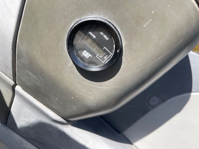 A close up of a cat gauge on a boat