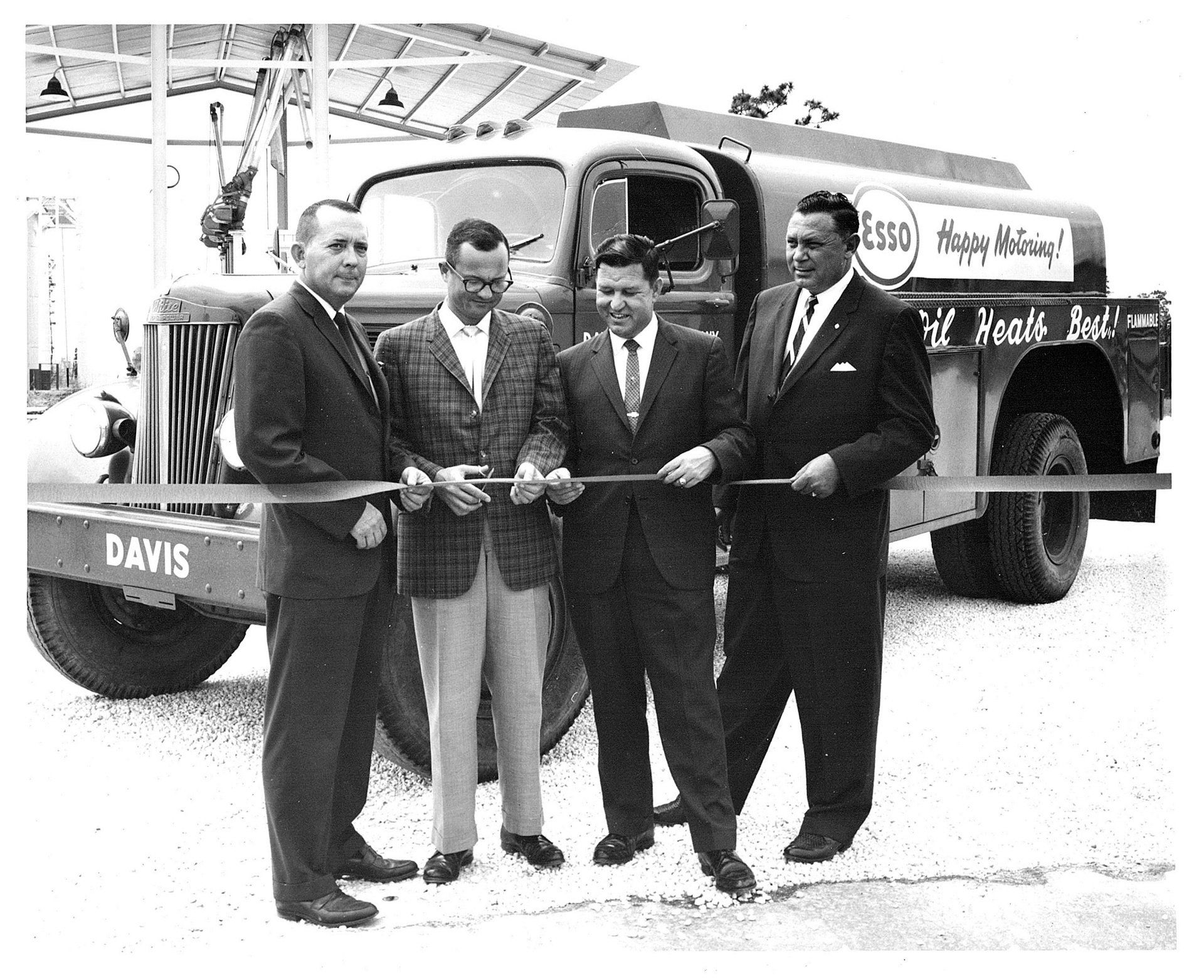 Old Photo For Cutting The Ribbon Ceremony - Gainesville, FL - Davis Gas Company Inc.
