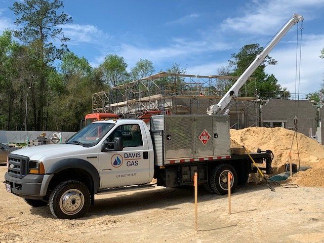 The Car That Pulling Up The Storage Tank - Gainesville, FL - Davis Gas Company Inc.