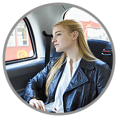 a lady travelling