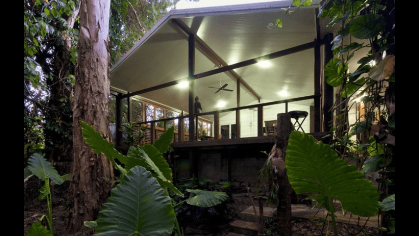 Verandah with lighting and outdoor fans - Darwin Verandah