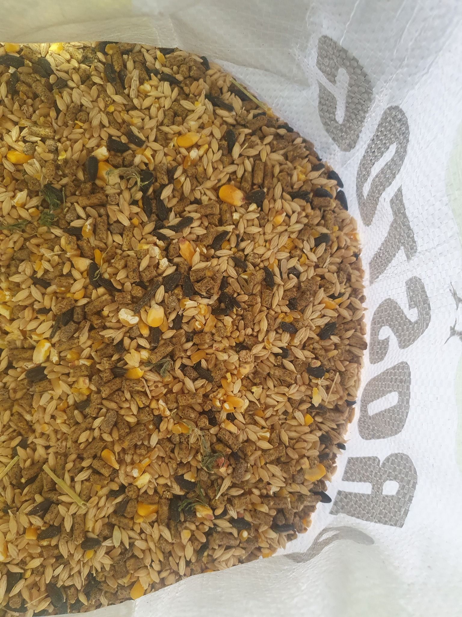 Bag of Mixed Birdseed, Containing Rice, Corn, and Dark Particles — Prostoc In Port Macquarie, NSW