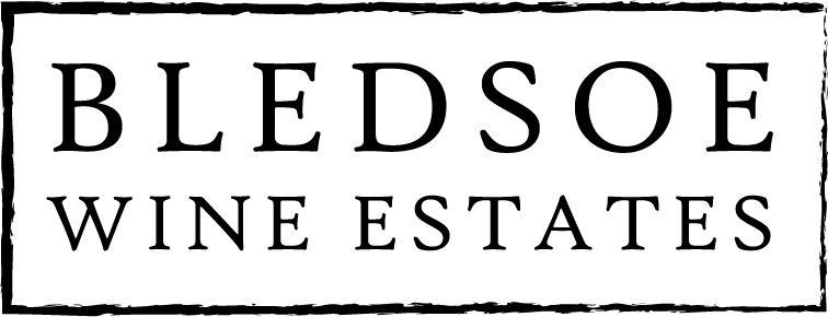 Bledsoe Wine Estates logo in black text inside a rectangular border on a white background