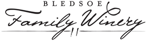 Bledsoe Family Winery logo in black script on a white background