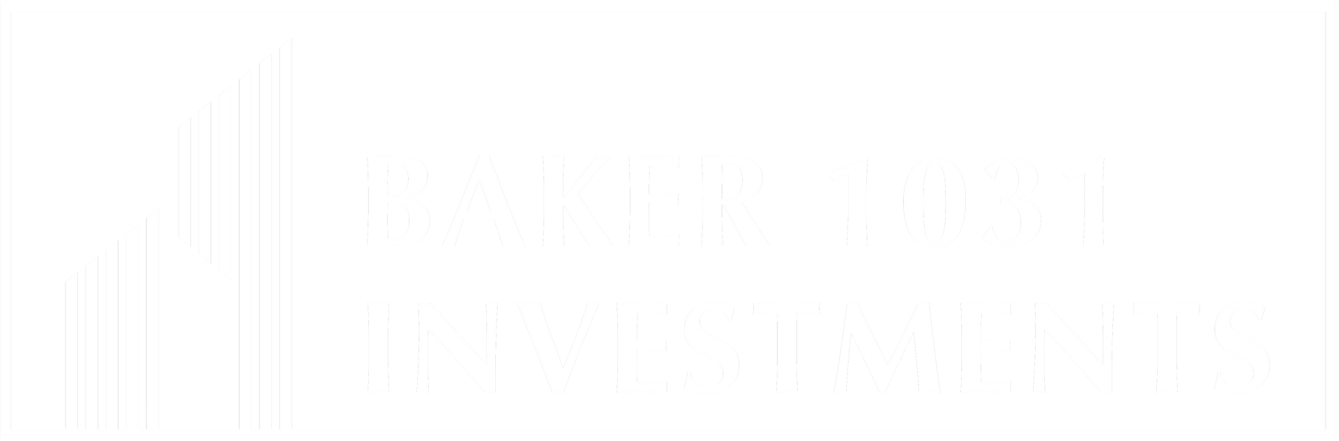 White Logo of Baker 1031 Investments