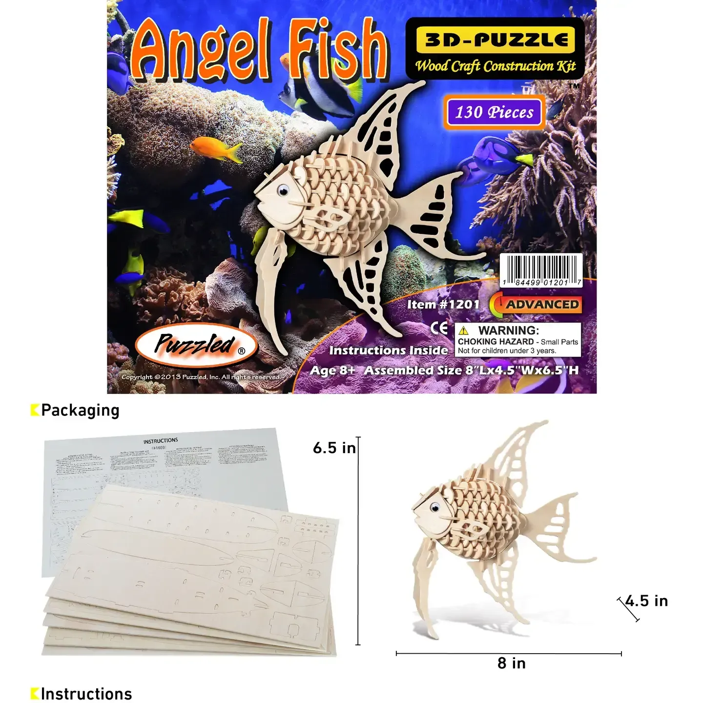 CTG 1201 3D Puzzle Angel Fish
