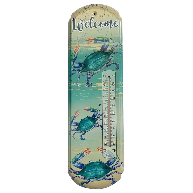 Blue Crab Thermometer 17.5