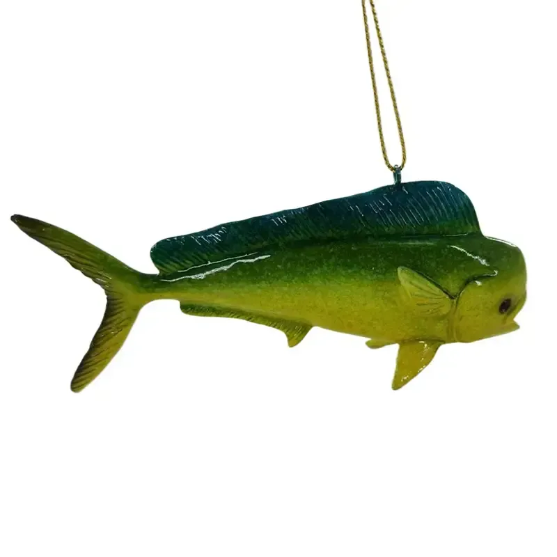 Fish Resin Christmas Ornament 5.5