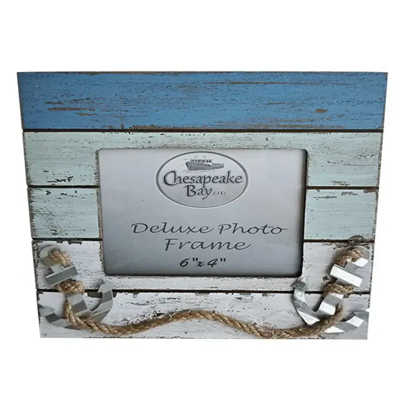 Nautical 4x6 Picture Frame w/ Anchors